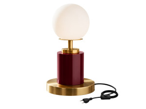 Tischlampe aus Metall „Moira“ – 17 x 17 x 34 cm – Rot