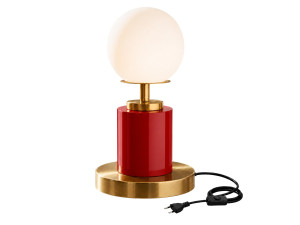 Tischlampe aus Metall „Moira“ – 17 x 17 x 34 cm – Rot