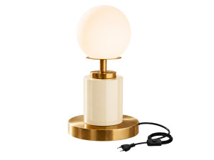 Tischlampe aus Metall „Moira“ – 17 x 17 x 34 cm – Beige