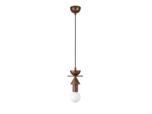 Hängeleuchte aus Holz „Rotas“ – 13 x 13 x 118 cm – Braun