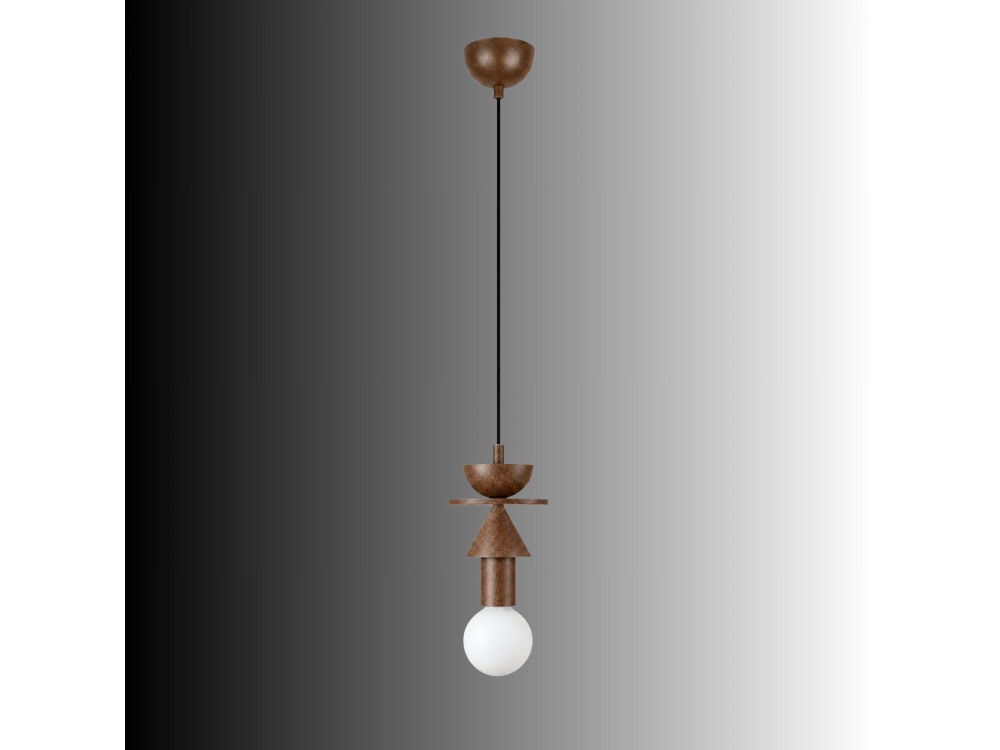 Hängeleuchte aus Holz „Rotas“ – 13 x 13 x 118 cm – Braun