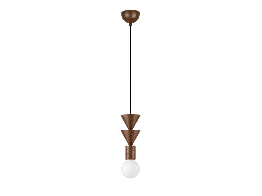 Hängeleuchte aus Holz „Rotas“ – 10 x 10 x 115 cm – Braun