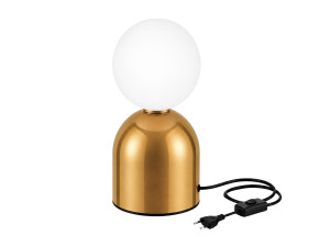 Tischlampe aus Metall „Pupa“ – 14 x 14 x 25 cm – Gelb