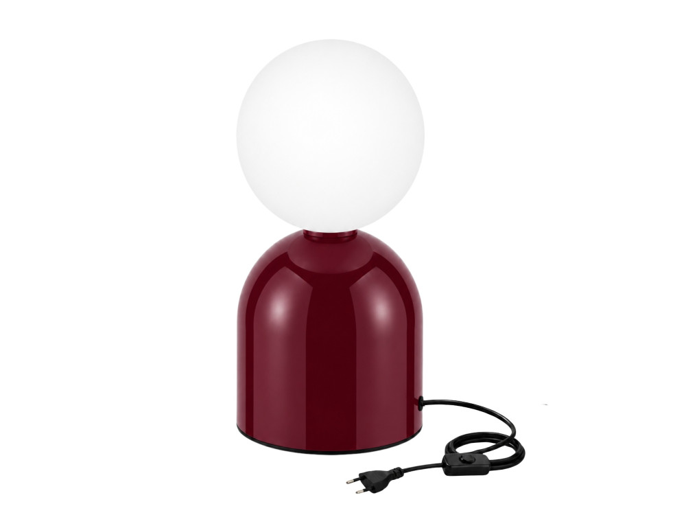 Tischlampe aus Metall „Pupa“ – 14 x 14 x 25 cm – Rot