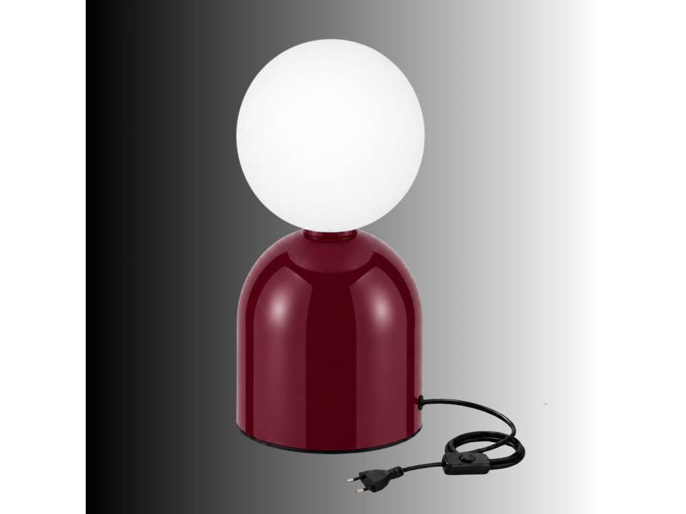 Tischlampe aus Metall „Pupa“ – 14 x 14 x 25 cm – Rot