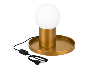 Tischlampe aus Metall „Tray“ – 20 x 20 x 17 cm – Gelb