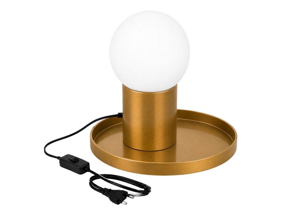 Tischlampe aus Metall „Tray“ – 20 x 20 x 17 cm – Gelb
