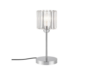 Tischlampe aus Metall „Yakops“ – 17 x 17 x 50 cm – Grau