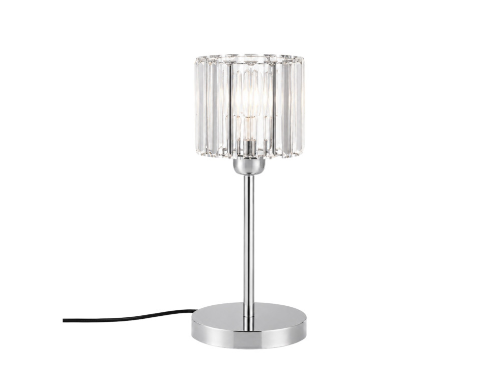 Tischlampe aus Metall „Yakops“ – 17 x 17 x 50 cm – Grau