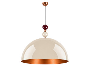 Metall-Hängeleuchte „Bubble“ – 60 x 60 cm – Beige
