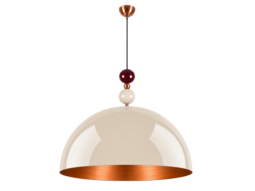 Metall-Hängeleuchte „Bubble“ – 60 x 60 cm – Beige