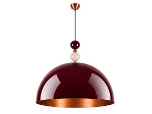 Metall-Hängeleuchte „Bubble“ – 60 x 60 cm – Bordeaux
