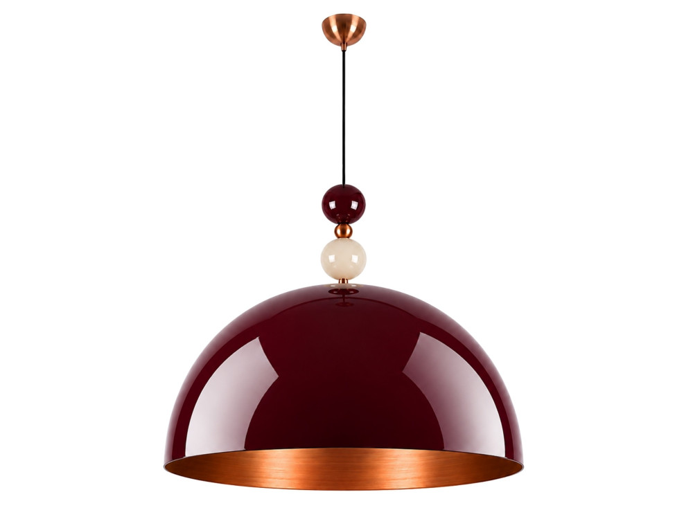 Metall-Hängeleuchte „Bubble“ – 60 x 60 cm – Bordeaux