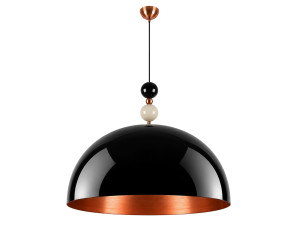 Metall-Hängeleuchte „Bubble“ – 60 x 60 cm – Schwarz