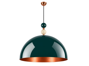 Metall-Hängeleuchte „Bubble“ – 60 x 60 cm – Dunkelgrün