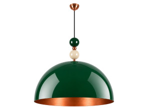 Metall-Hängeleuchte „Bubble“ – 60 x 60 cm – Dunkelgrün