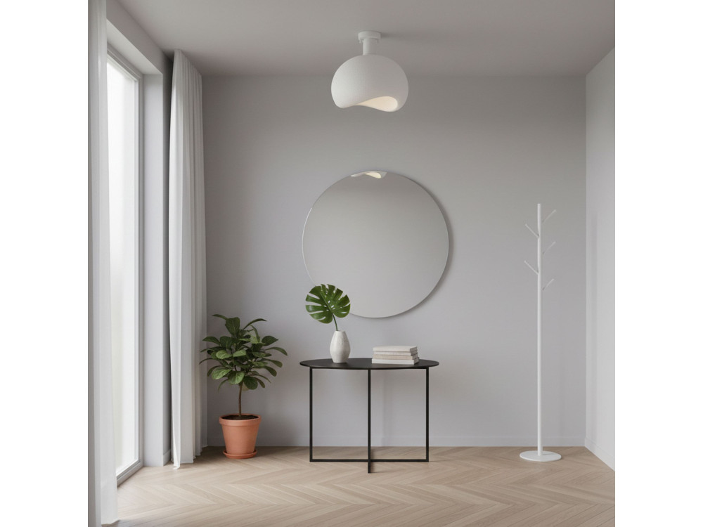 Metall-Deckenleuchte „Yontu“ – 34 x 29 x 33 cm – Weiß