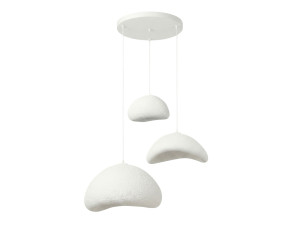 Metall-Kronleuchter „Luna“ – 82 x 50 cm – Weiß