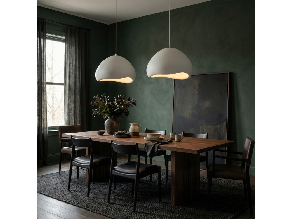 Metall-Kronleuchter „Lora“ – 82 x 82 cm – Weiß
