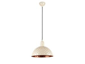 Metall-Hängeleuchte „Echo“ – 26 x 26 cm – Beige