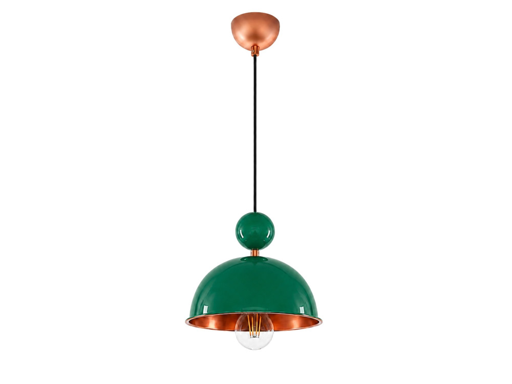 Metall-Hängeleuchte „Bubble“ – 21 x 21 cm – Hellgrün