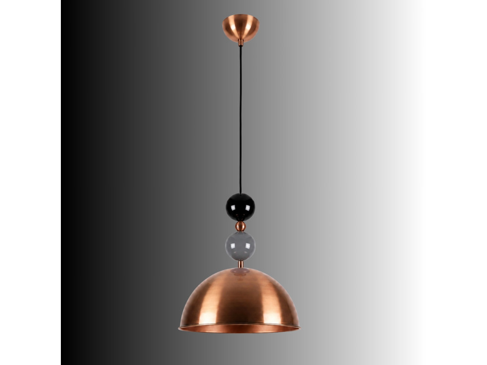 Metall-Hängeleuchte „Bubble“ – 31 x 31 cm – Kupfer