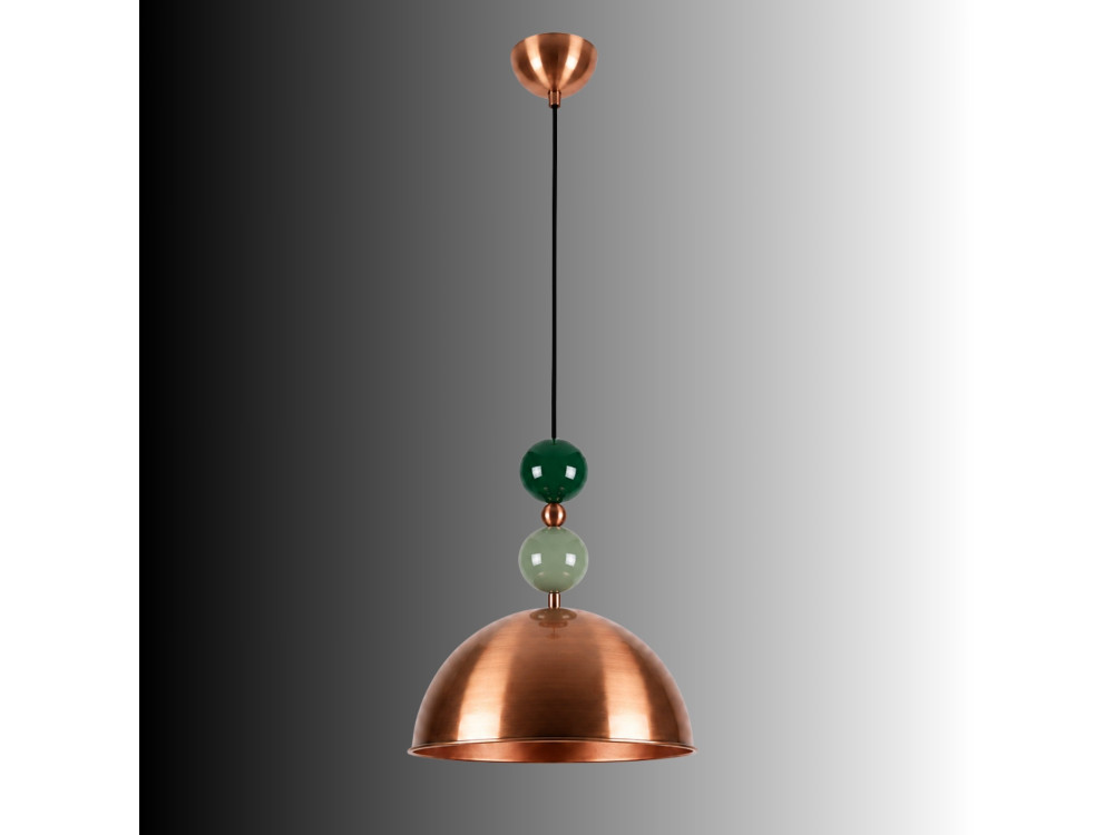 Metall-Hängeleuchte „Bubble“ – 31 x 31 cm – Kupfer
