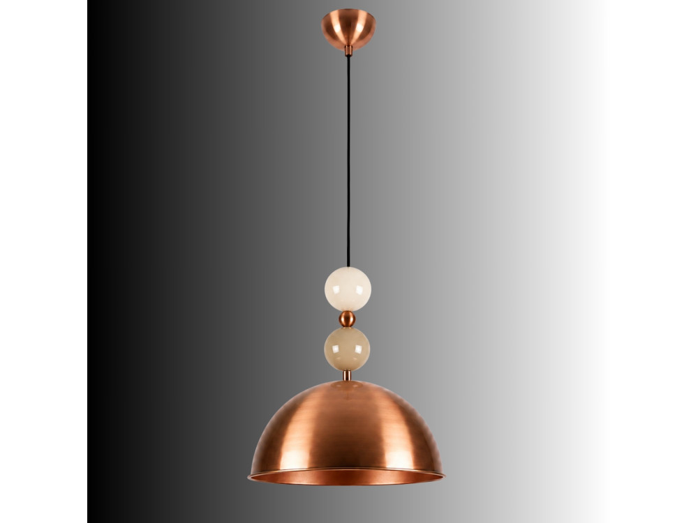 Metall-Hängeleuchte „Bubble“ – 31 x 31 cm – Kupfer
