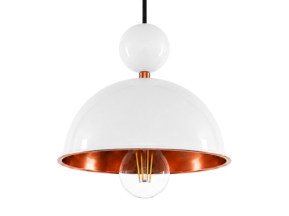 Metall-Hängeleuchte „Bubble“ – 21 x 21 cm – Beige