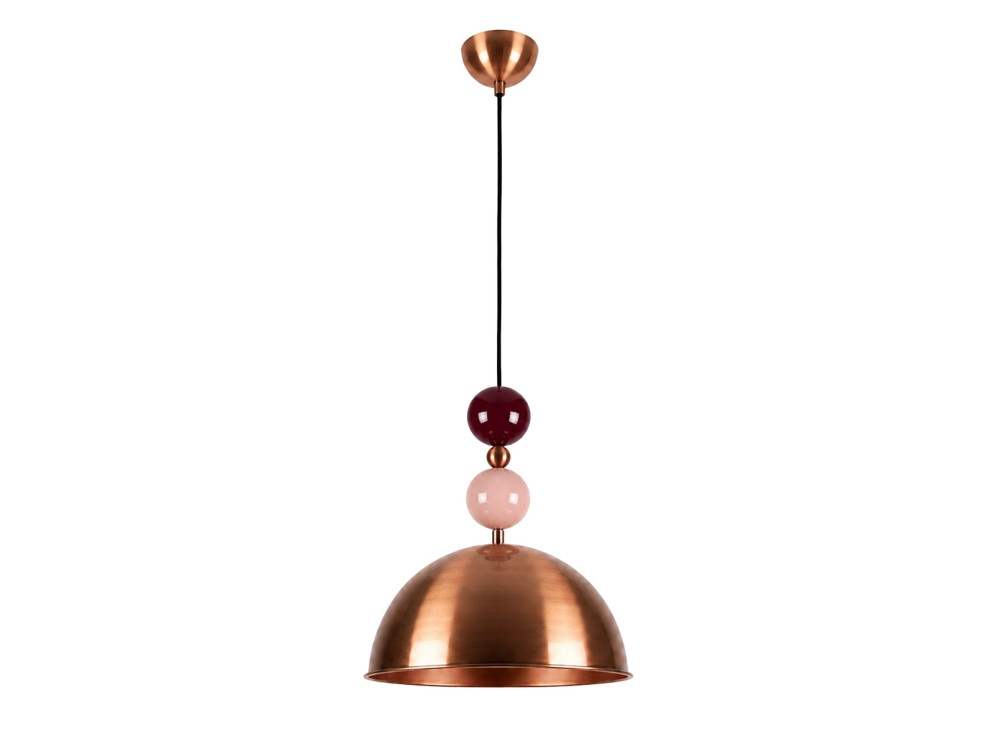 Metall-Hängeleuchte „Bubble“ – 31 x 31 cm – Kupfer