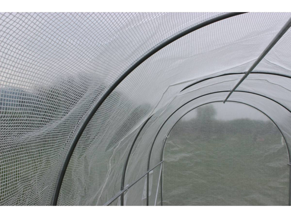 Tunnelgewächshaus für den Garten mit 1 Tür Schwingtür "Mimosa" - 180 g/m² - 9 m² - 4.5 x 2 x 2 m