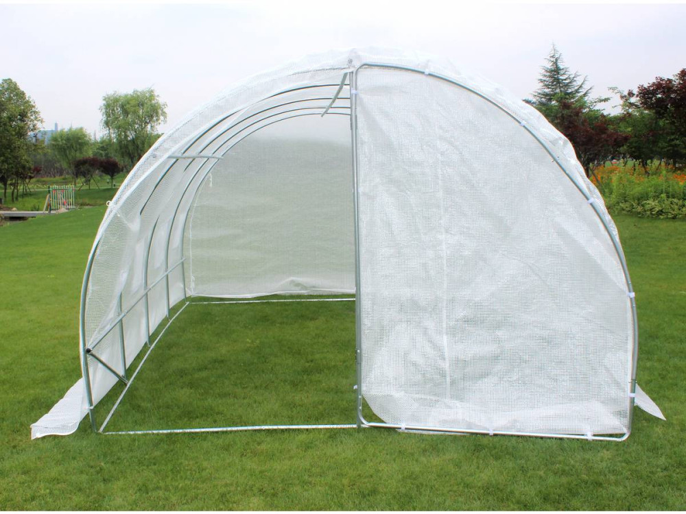 Tunnelgewächshaus mit Schwingtür "mimosa"- 180 g/m² - 12 m² - 4 x 3 x 2 m