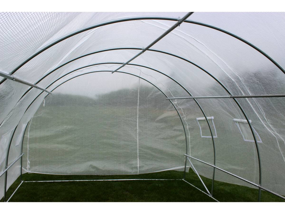Tunnelgewächshaus mit Schwingtür "mimosa"- 180 g/m² - 12 m² - 4 x 3 x 2 m