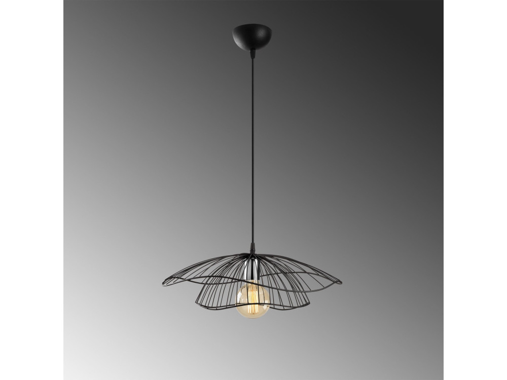 Metall-Hängeleuchte „Tel“ – 50 x 50 cm – Schwarz