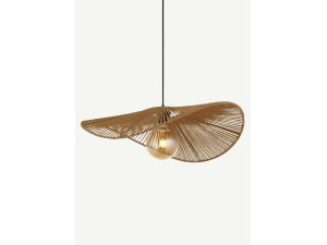 Bambus-Hängeleuchte „Bruz“ – 30 x 30 cm – Beige
