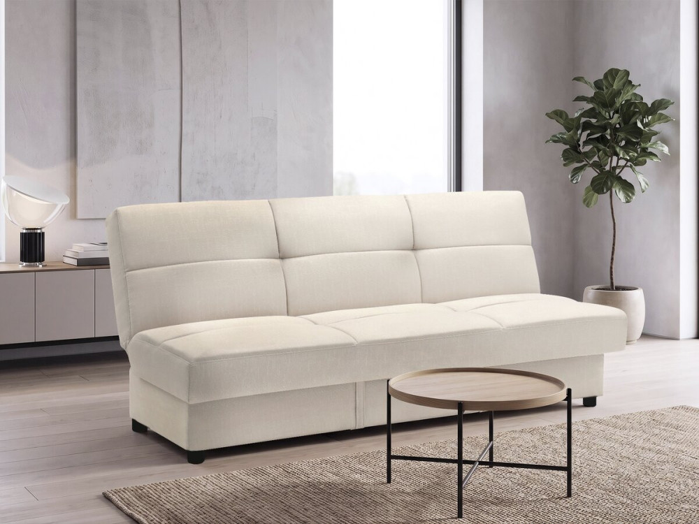 Clic-Clac-Sofa "Enzo" - 186 x 80 x 87 cm - 3-Sitzer - Beige