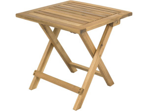 Klappbarer Garten-Couchtisch aus Holz "Portimao" - 40 x 40 x 40 cm - Braun