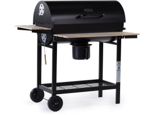 Holzkohlegrill XXL "King" - 95 x 63 x 105 cm - Schwarz