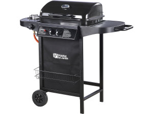 Gasgrill "Party 3" - 3 Brenner davon 1 Seitenbrenner - 9,38 kW - Schwarz