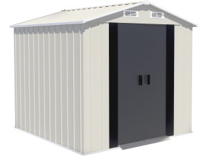 Gartenhaus aus Metall „Nebraska“ – 4,12 m² – Beige