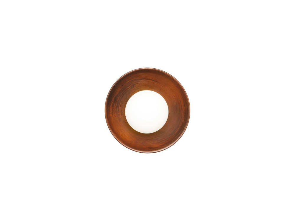 Wandleuchte aus Holz „Hand-S“ – Nussbaum / Weiß