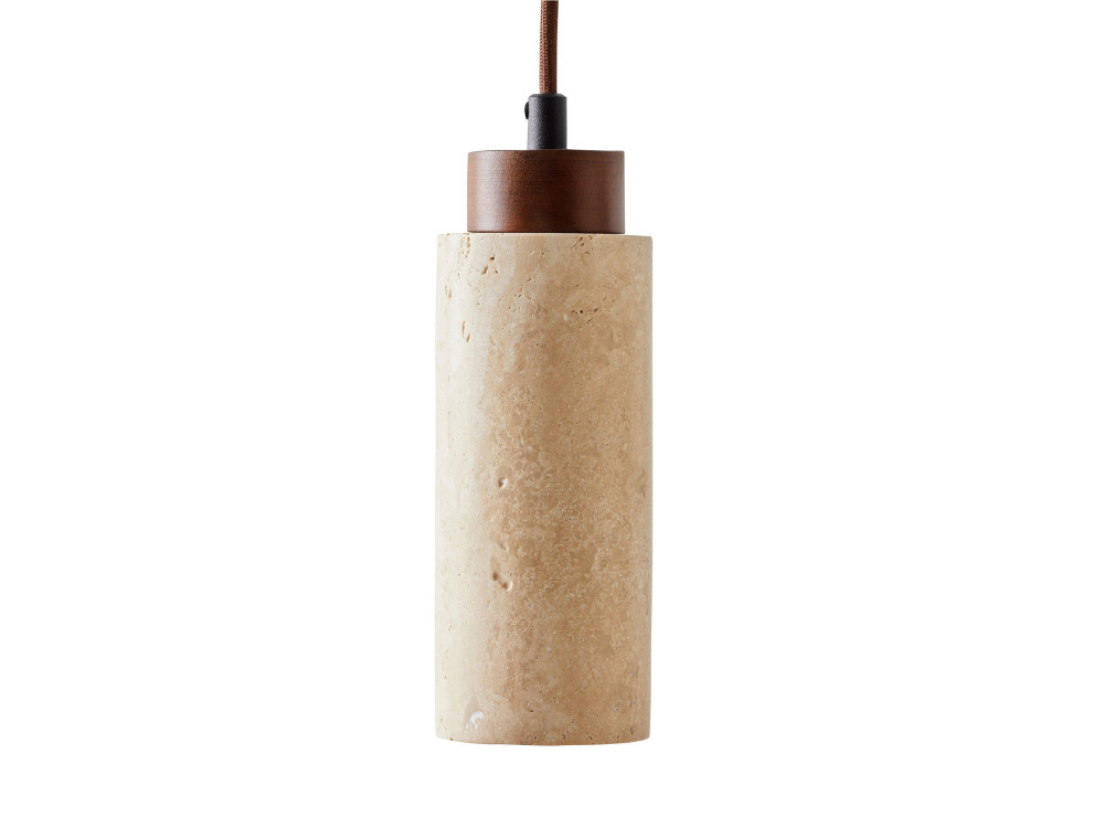 Hängeleuchte aus Holz „Babil“ – Beige / Nussbaum
