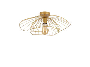 Metall-Deckenleuchte „Mantar“ – 52 x 52 cm – Goldfarben