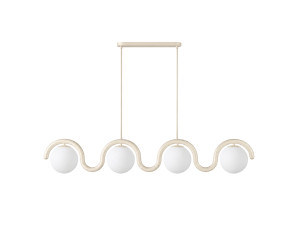Metall-Kronleuchter „GEDIK-20443“ – 110 x 17 cm – Beige