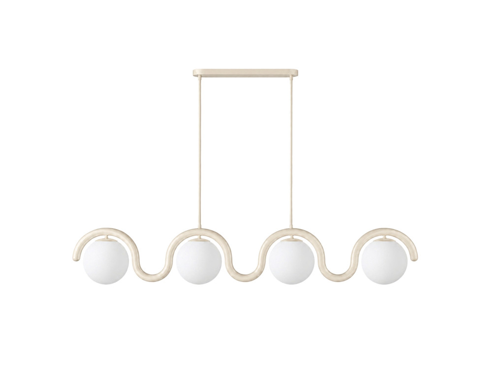 Metall-Kronleuchter „GEDIK-20443“ – 110 x 17 cm – Beige