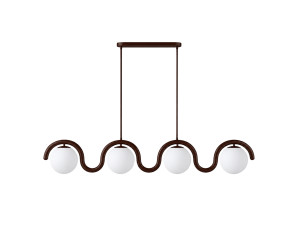 Metall-Kronleuchter „GEDIK-20443“ – 110 x 17 cm – Braun
