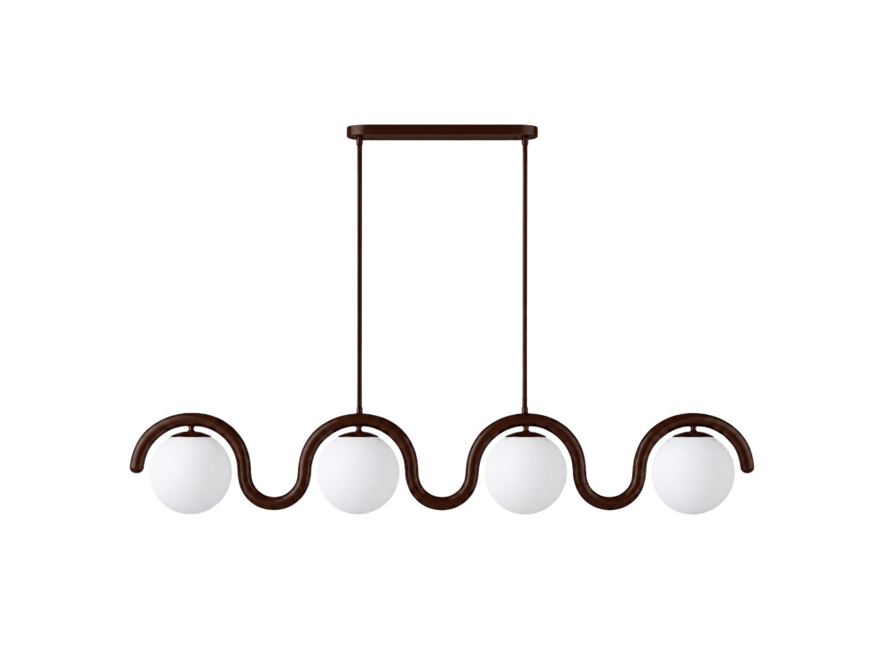 Metall-Kronleuchter „GEDIK-20443“ – 110 x 17 cm – Braun
