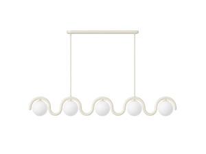 Metall-Kronleuchter „GEDIK-2044“ – 140 x 17 cm – Beige