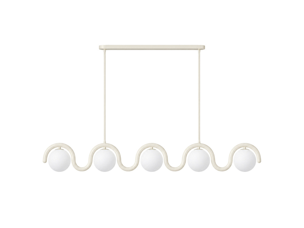 Metall-Kronleuchter „GEDIK-2044“ – 140 x 17 cm – Beige