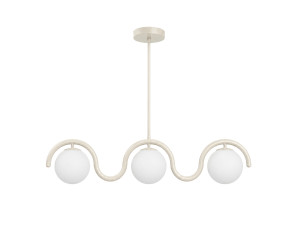 Metall-Kronleuchter „GEDIK-20442“ – 80 x 17 cm – Beige